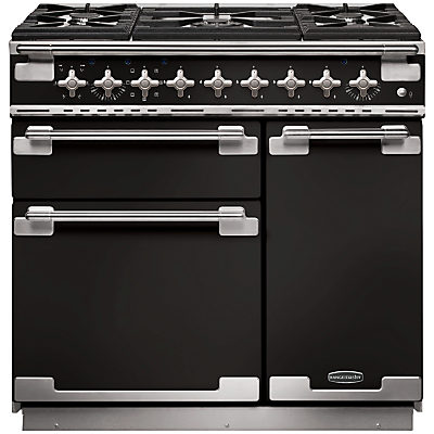 Rangemaster Elise 90 Dual Fuel Range Cooker Gloss Black/Chrome Trim Rangemaster Elise 90 Dual Fuel Range Cooker Gloss Black/Chrome Trim